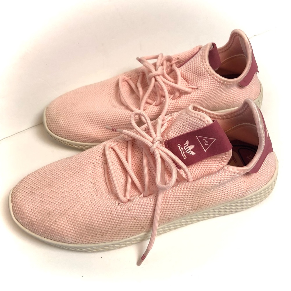Adidas x PHARRELL HU Icey Pink Knit Tennis Sneakers - Picture 7 of 8